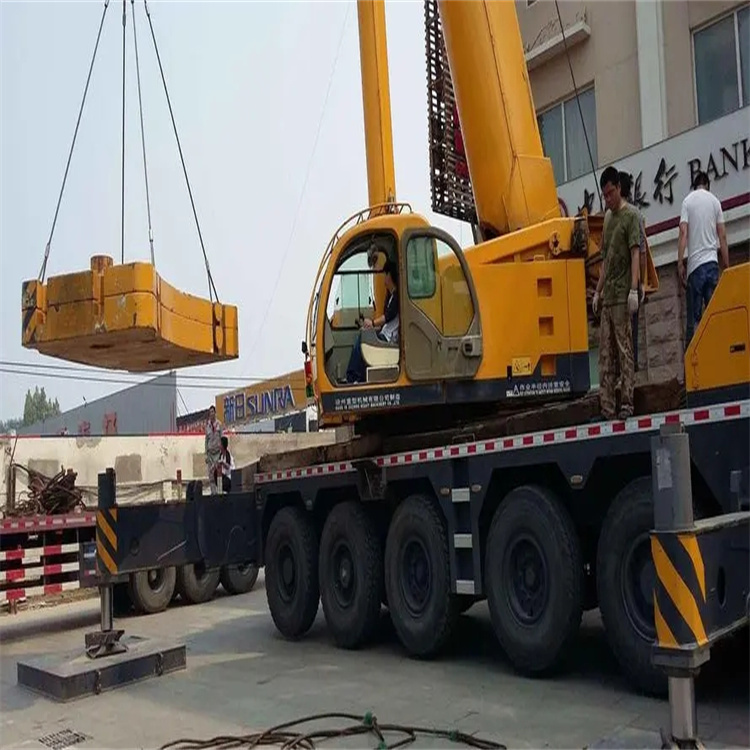 阜沙镇当地吊车出租|机器吊装|75吨|工厂搬迁服务